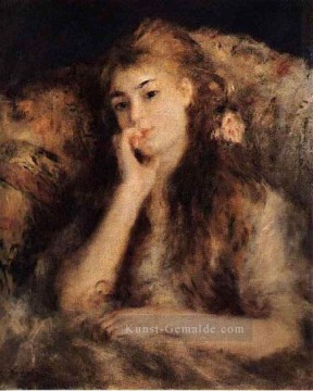 Pierre Auguste Renoir Werke - Porträt eines Mädchens Pierre Auguste Renoir